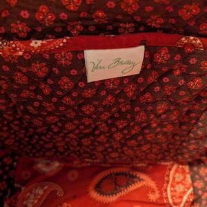 Vera Bradley Retired Red Mesa Paisley Travel Bag